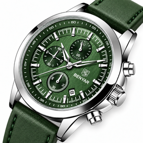 Relógio Masculino Lauter Verde em Couro Verde Grindelwald Montaise