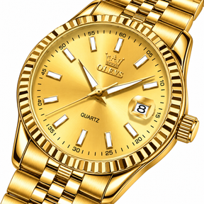 Relógio Feminino Montreux Dourado Mostrador Dourado Femme Montaise