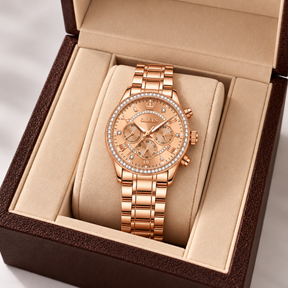 Relógio Feminino Sierre Rosé Mostrador Rosé Femme Montaise