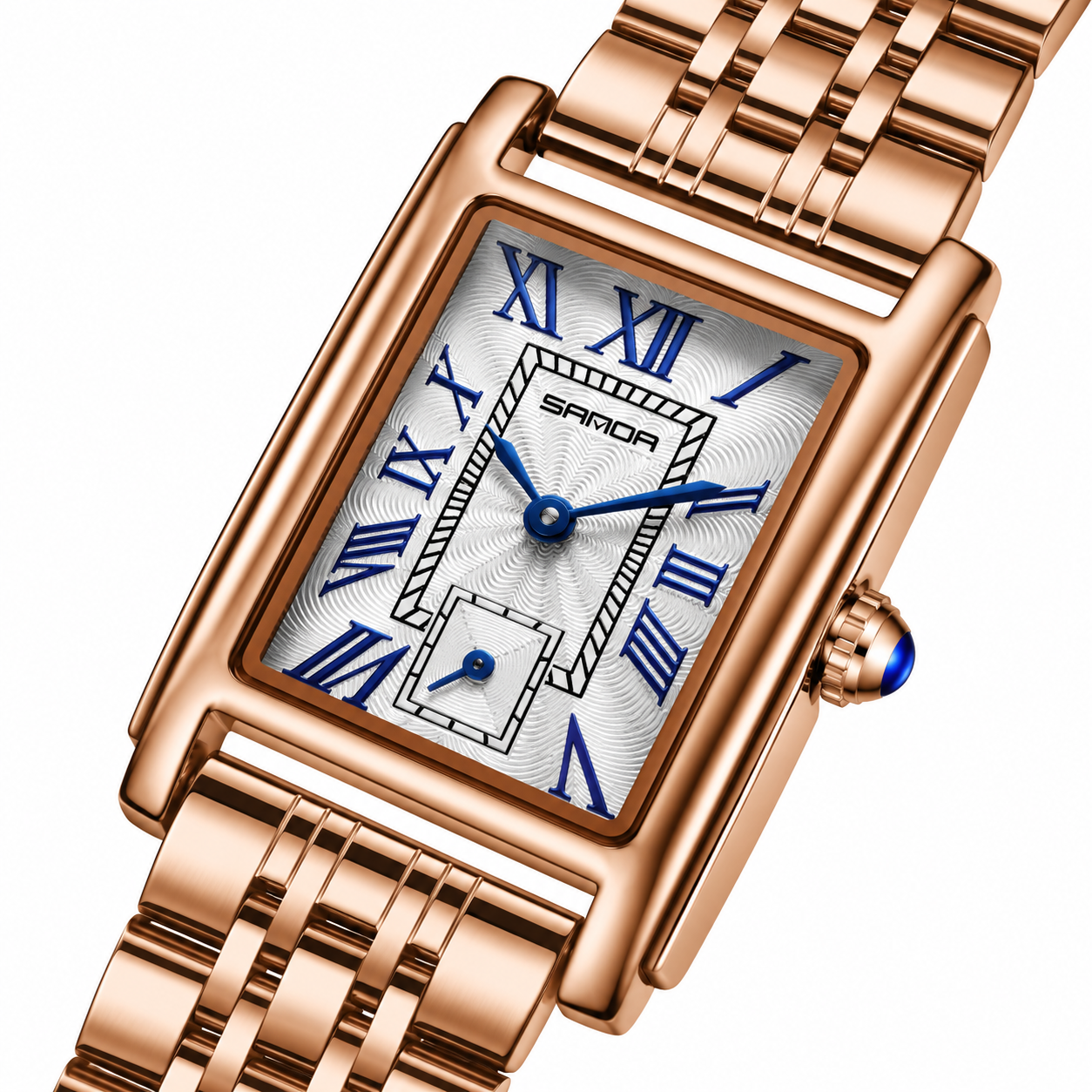 Relógio Feminino La Chaux Rosé Pulseira Metálica Femme Montaise