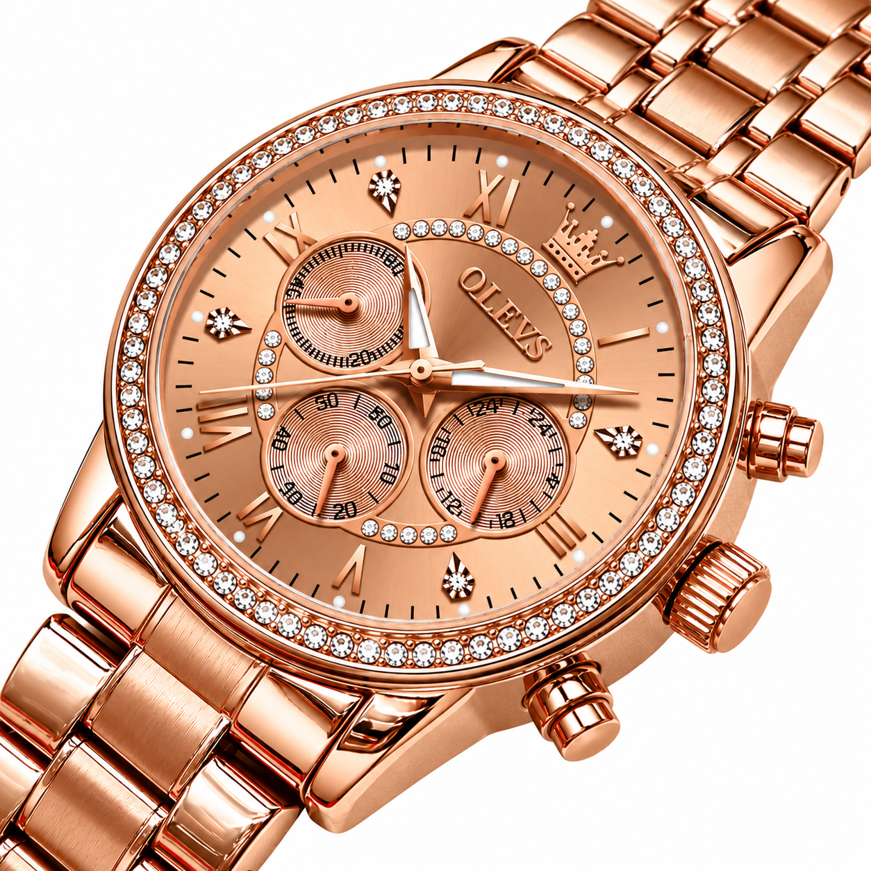 Relógio Feminino Sierre Rosé Mostrador Rosé Femme Montaise