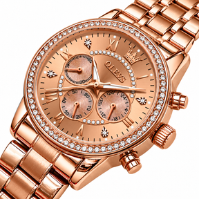 Relógio Feminino Sierre Rosé Mostrador Rosé Femme Montaise